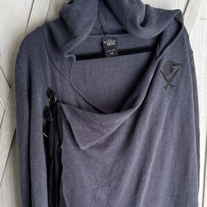 Netflix Shadow and Bone The Crows Hooded Cardigan - Asymmetrical - LG